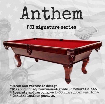 Anthem (cherry/mahogany) available 7-8 foot (Available in Storefront)