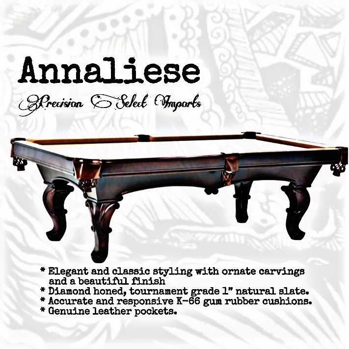 Annalise (cherry/ mahogany) 3 mahogany in stock available 8 foot.