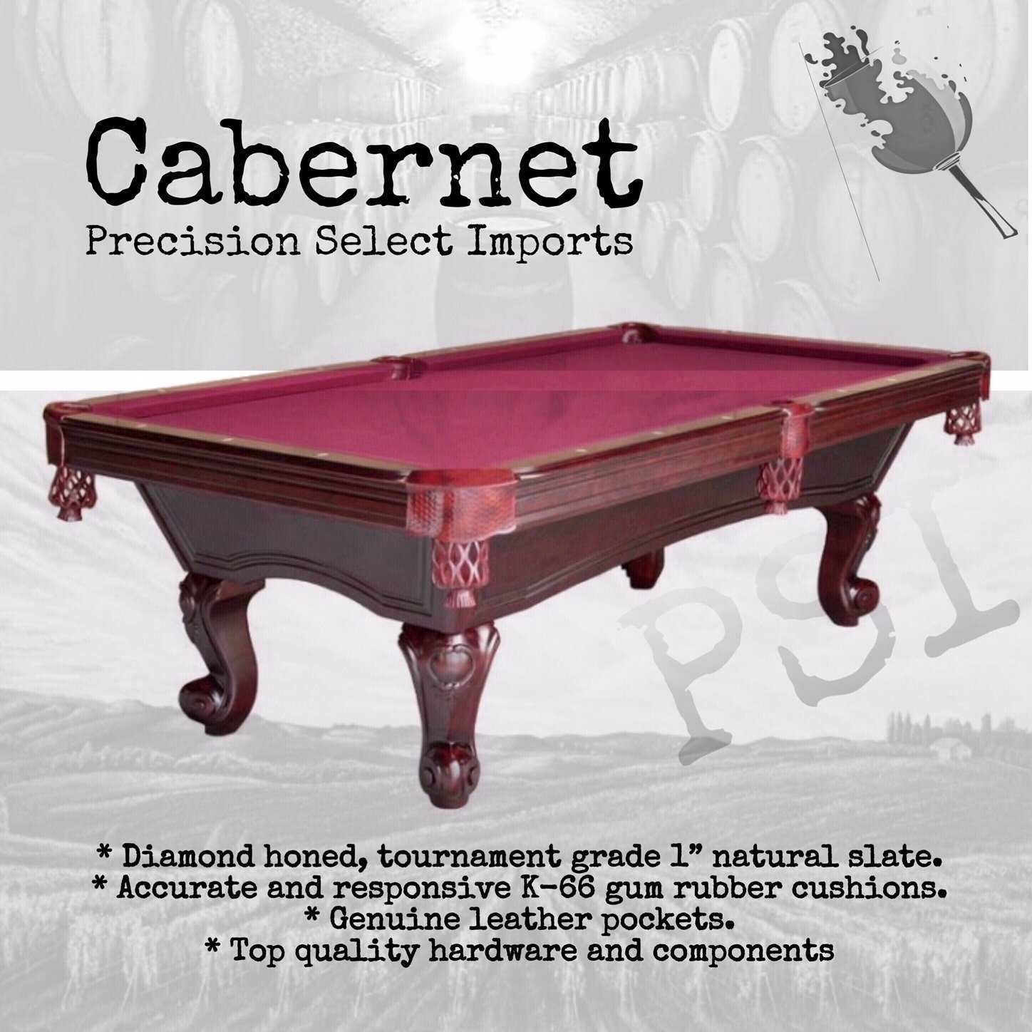 Cabernet (black) available 7-8 foot (Available in Storefront)