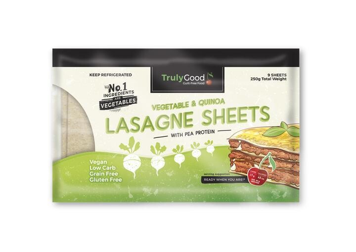Truly Good Lasagne sheets : Vegetable &amp; Mushroon quinoa