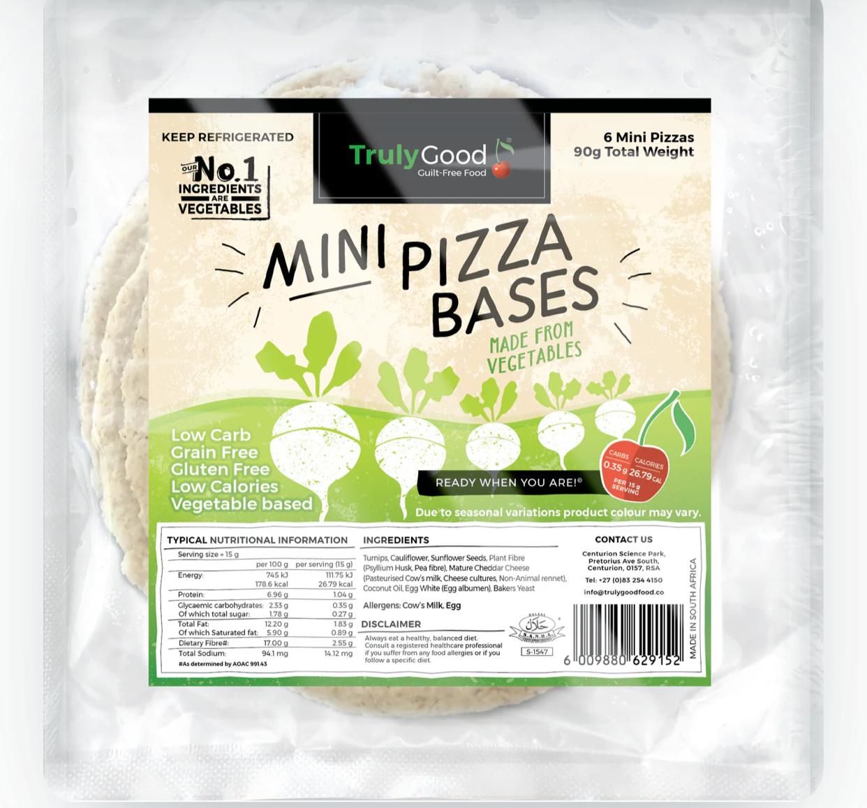 Truly Good mini pizza base