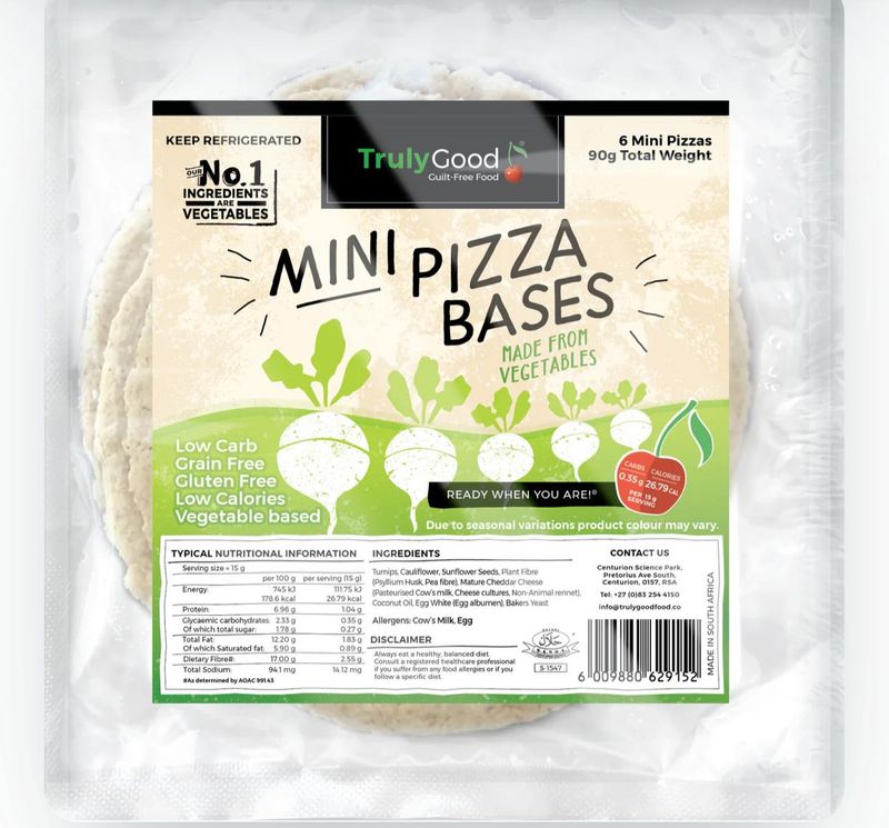 Truly Good mini pizza base