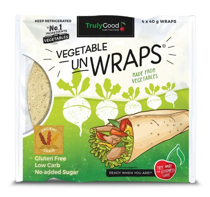 Truly Good Vegetable warps (different flavours)