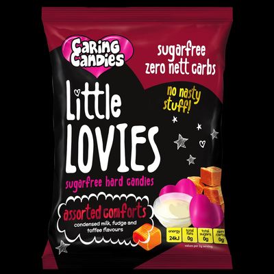 Little lovies sugar free assorted comforts candy flavour