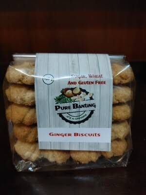 Pure banting biscuits : Ginger