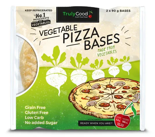 Truly good vegetable pizza base