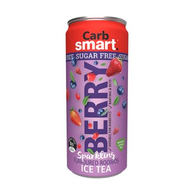 Carbsmart sparkling tea Berry flavor