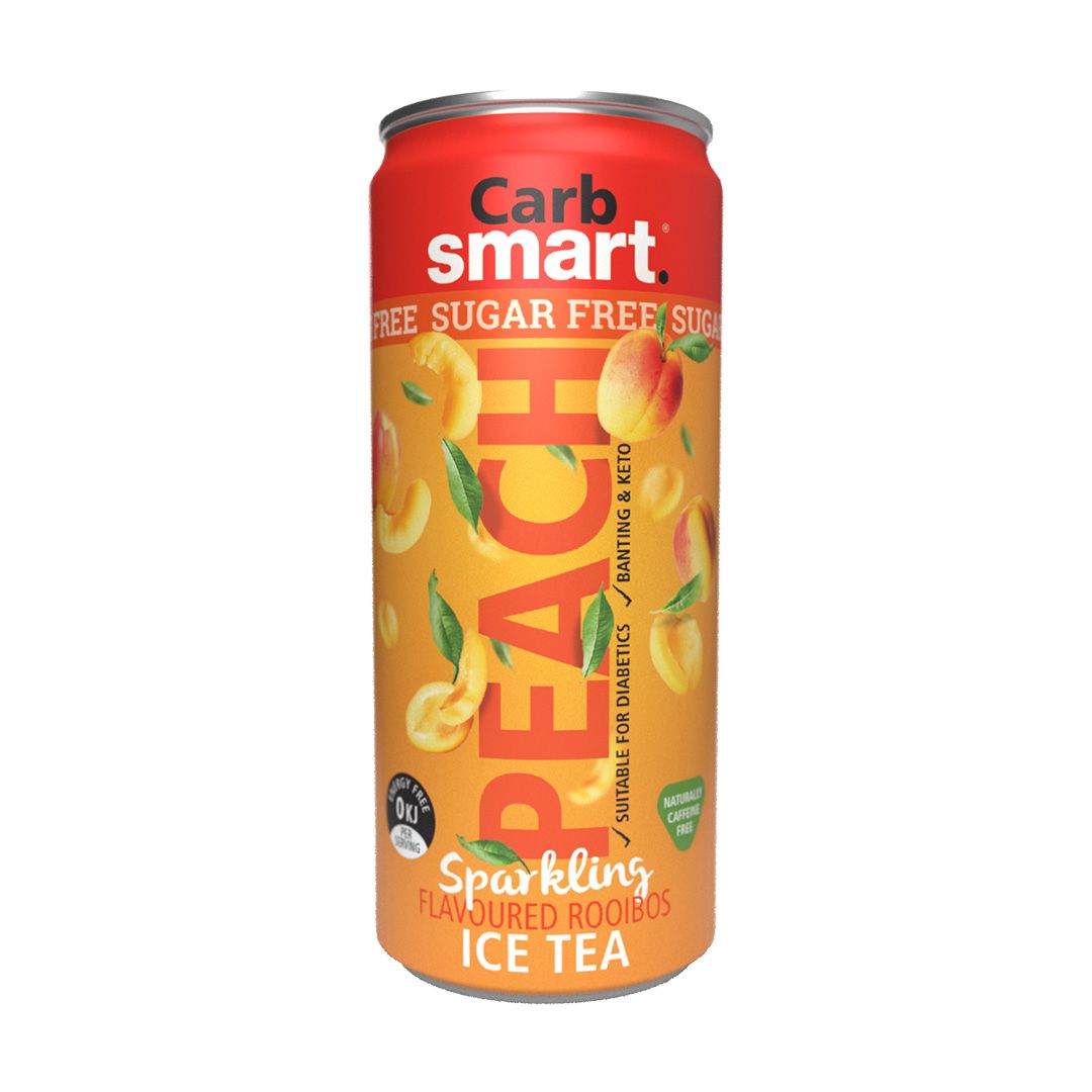 Carbsmart Sparkling tea. Peach flavor
