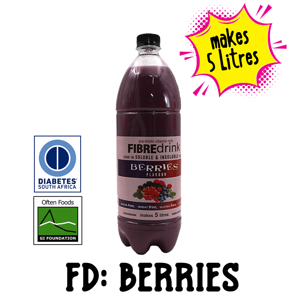 Fibre drink. Berries flavor