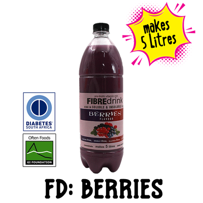 Fibre drink. Berries flavor