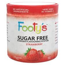 footys sugar free powder. Strawberry