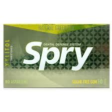 Spry chewing gums (Natural green Tea flavors only)