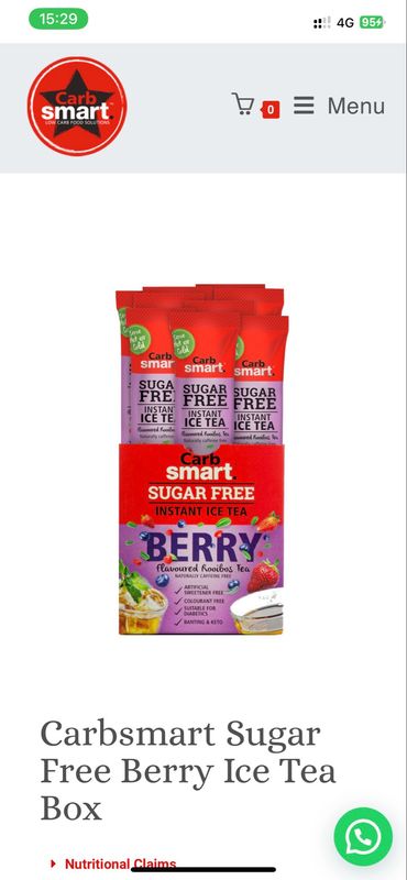 Carbsmart Berry Ice Tea Pack