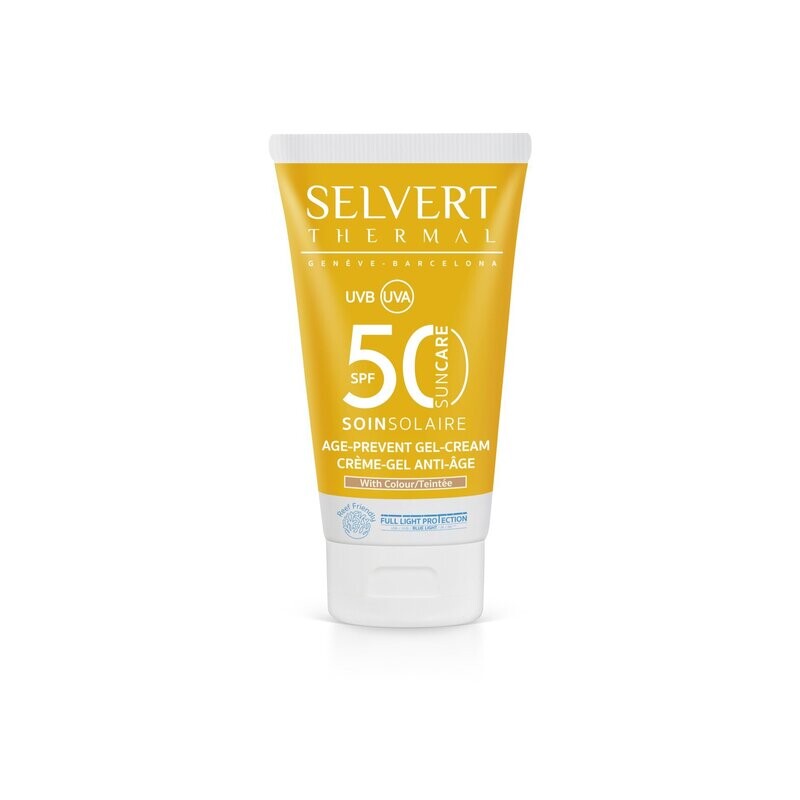 Sun Care Age-Prevent Gel-Cream with colour SPF 50