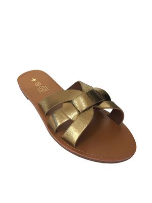 Leren Bronzen Sandalen