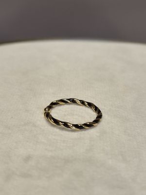 Ring spiraal zwart