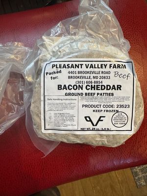 Bacon Cheddar Ground Beef Patties-1.5 lbs