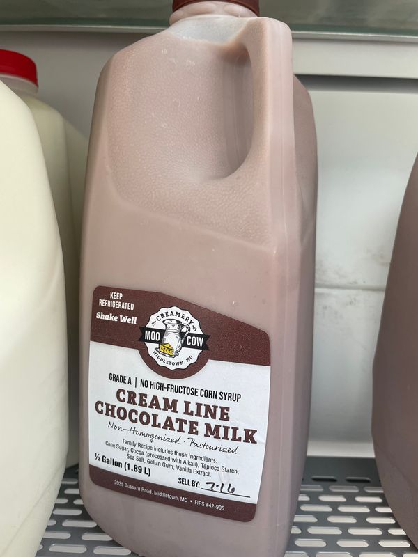 A2A2 Cream Line Chocolate Whole Milk Half Gallon--(see note about pre-orders)