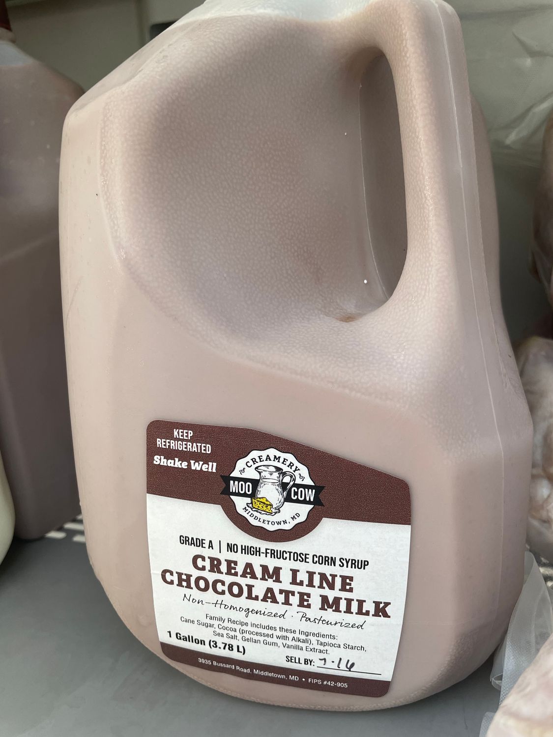 A2A2 Cream Line Chocolate Whole Milk Gallon (see note about pre-orders)