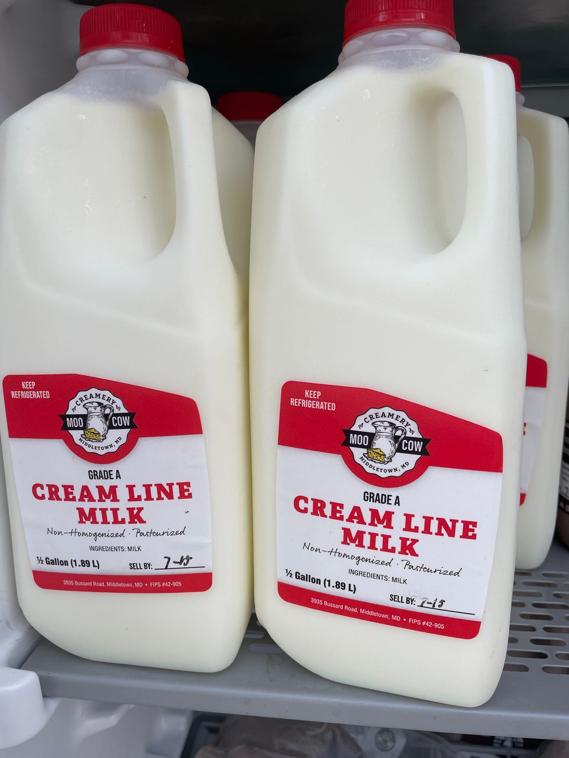 A2A2 Cream Line Whole Milk Half Gallon (see note about pre-orders)