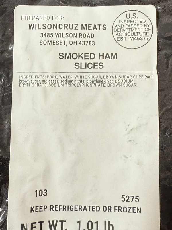 Smoked Ham Slices