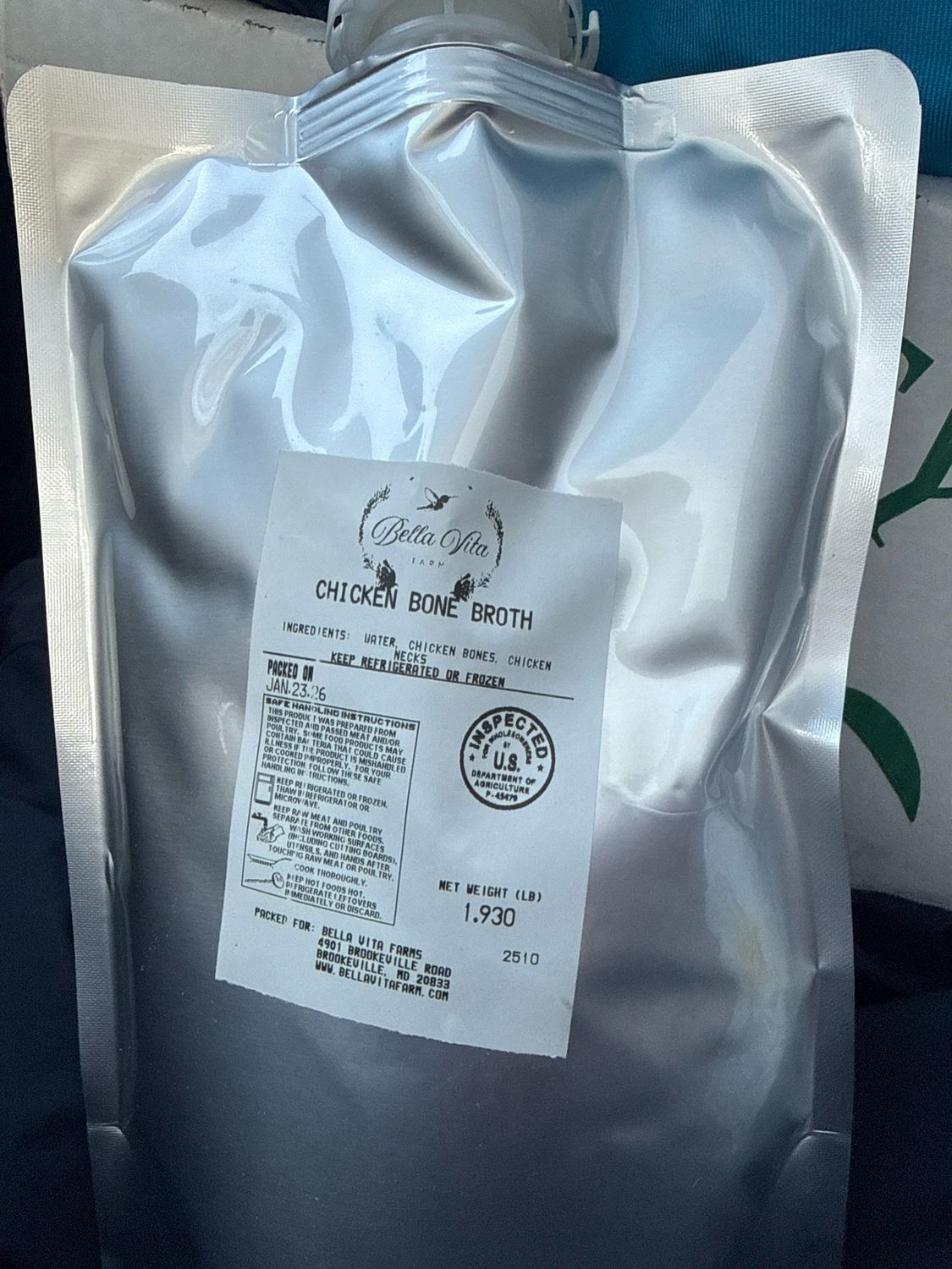 Bone Broth (from Pasture Raised Chicken)