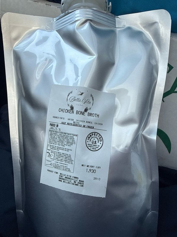 Bone Broth (from Pasture Raised Chicken)