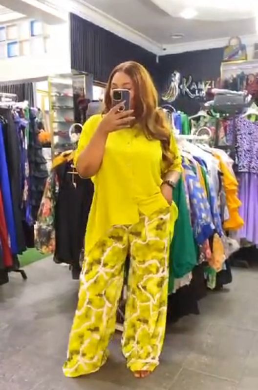 Yellow Top And Palazzo