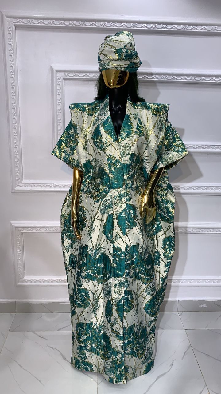 Green Brocade Rich Anty Vibes
