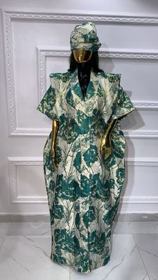Green Brocade Rich Anty Vibes