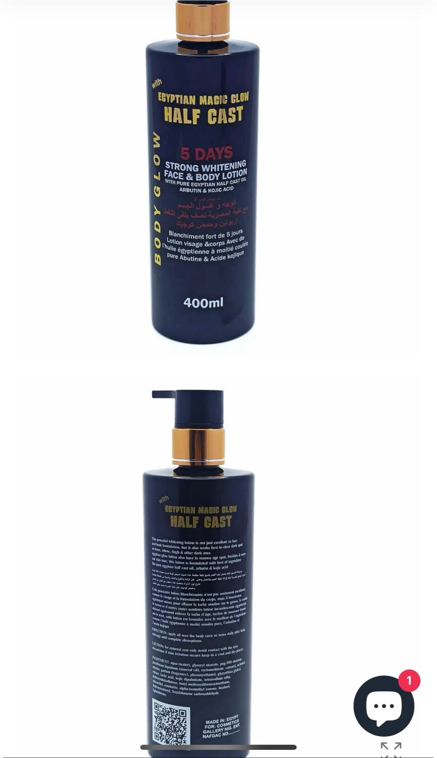 Egyptian Magic Glow Half Cast Body Lotion 5 Days