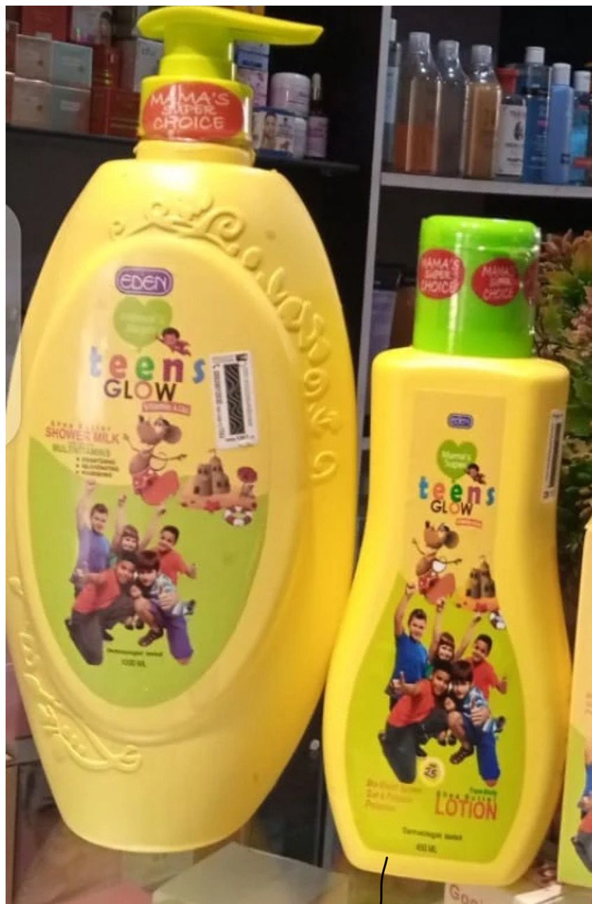 Eden Teens Glow Shea Butter Lotion, Soap And Shower Gel