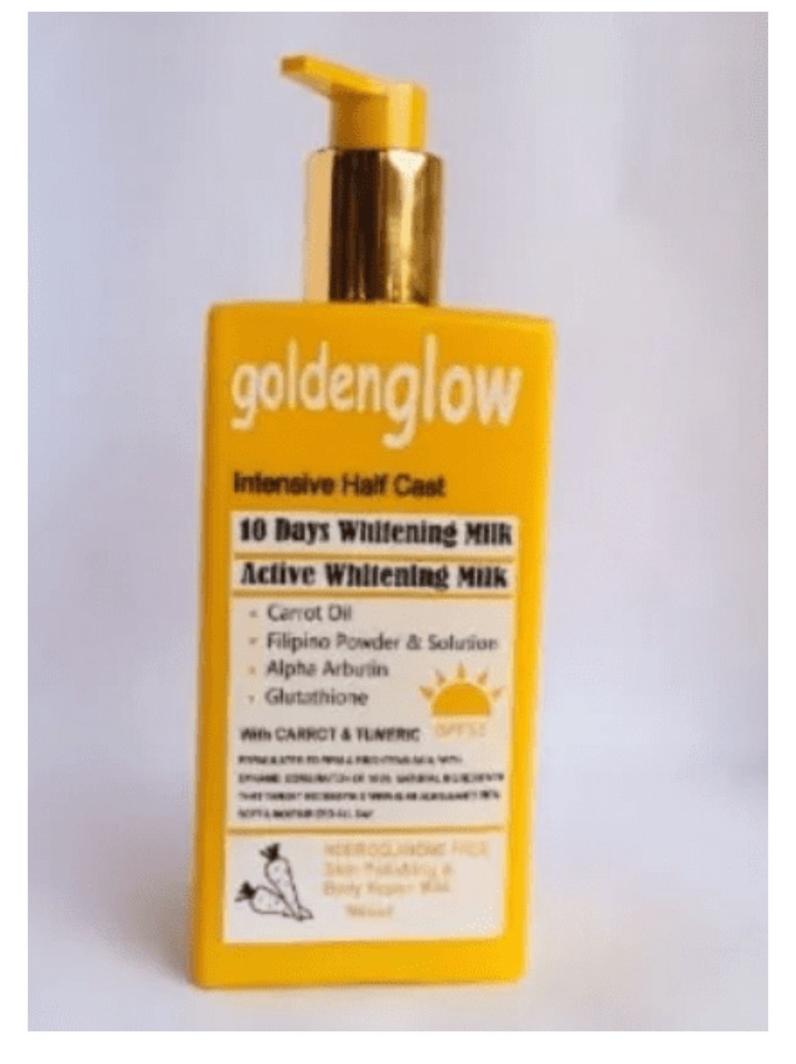 Golden Glow Half Cast Body Milk 500ml Lotion