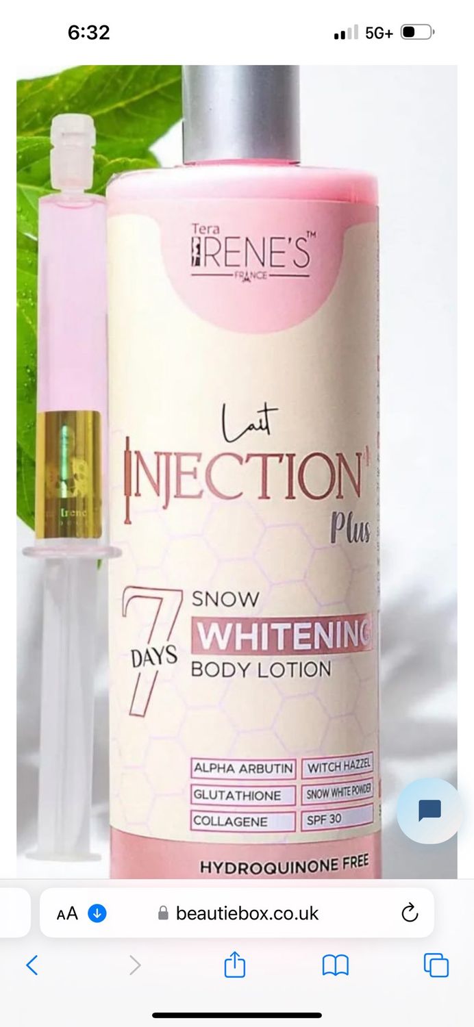 Tera Irene Injection Snow White Plus whitening body lotion