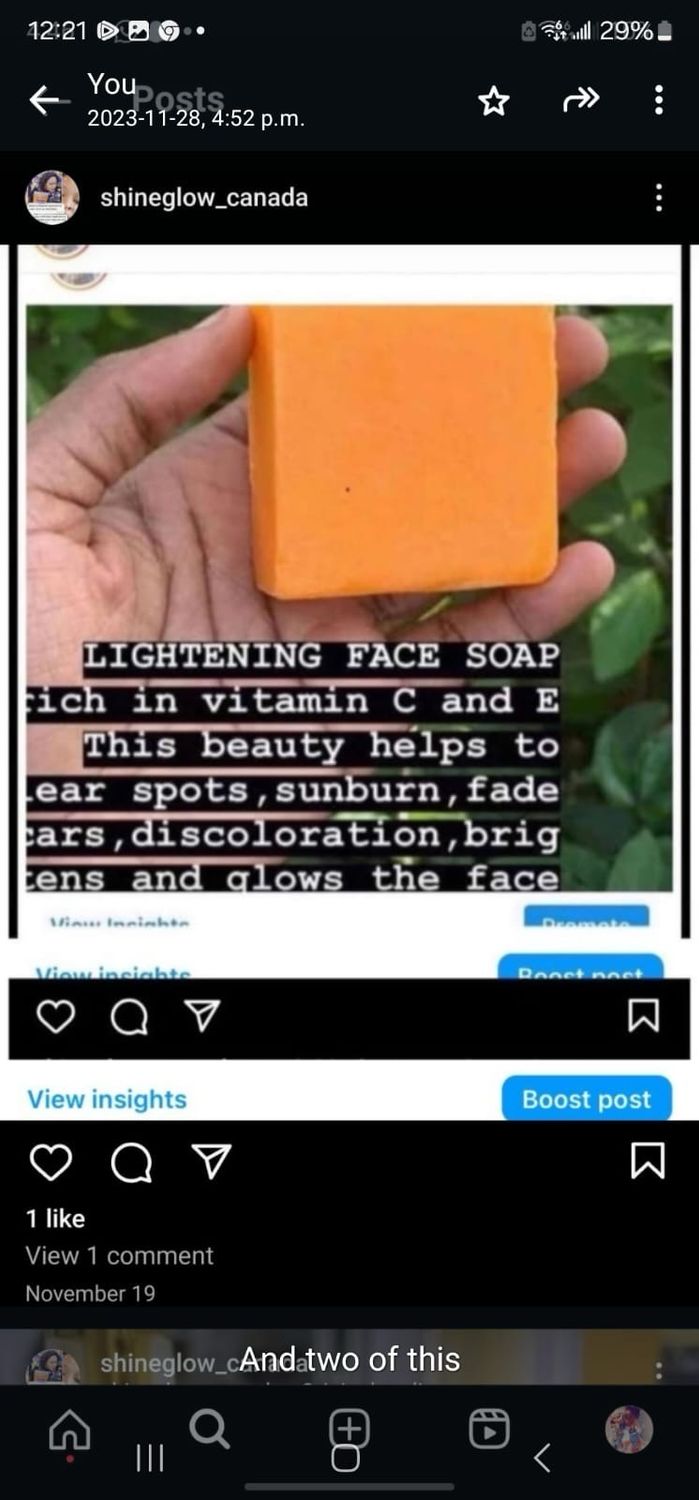 LIGHTNING FACE SOAP