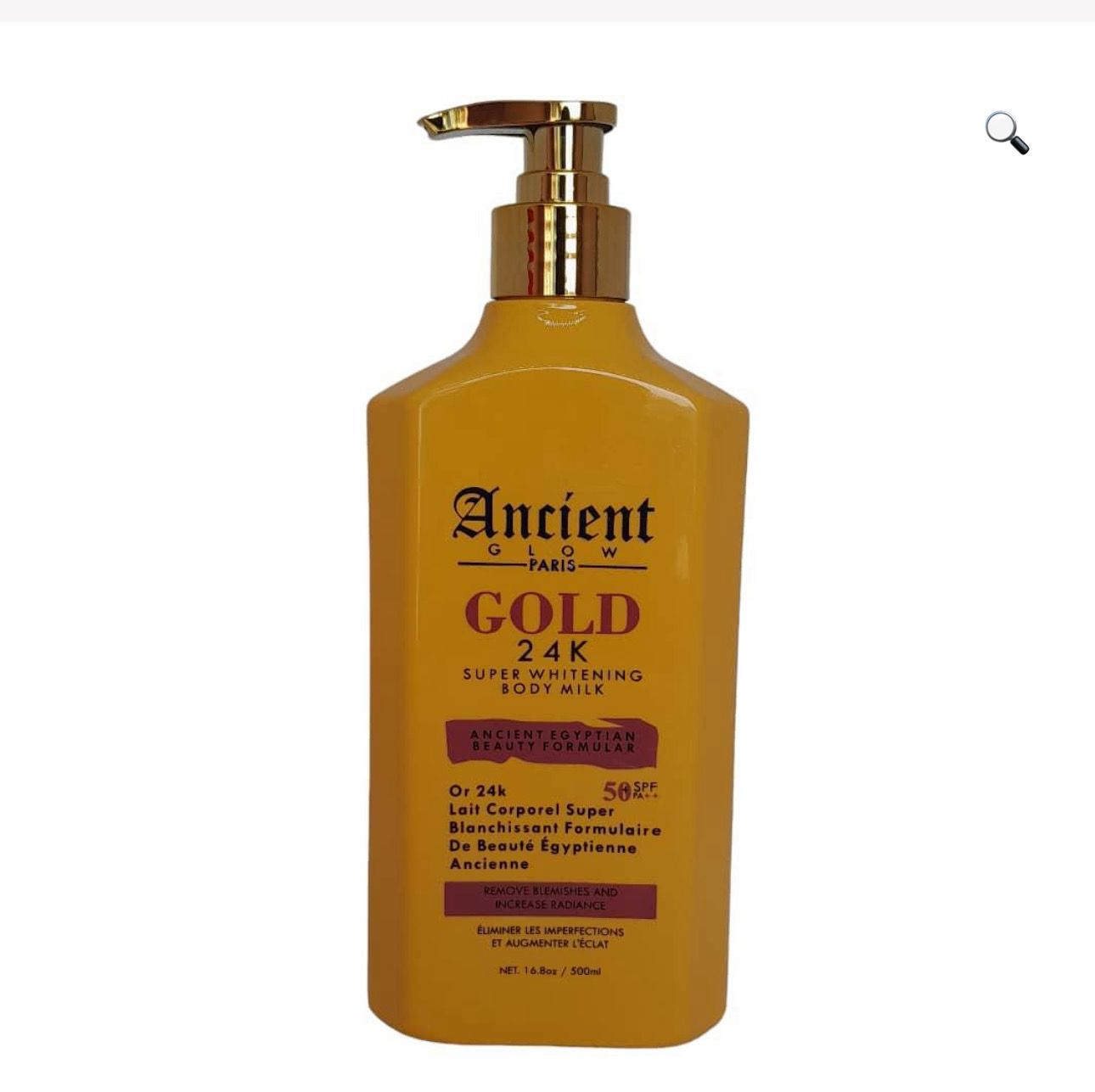 Ancient Glow Paris lotion 500ml – Gold