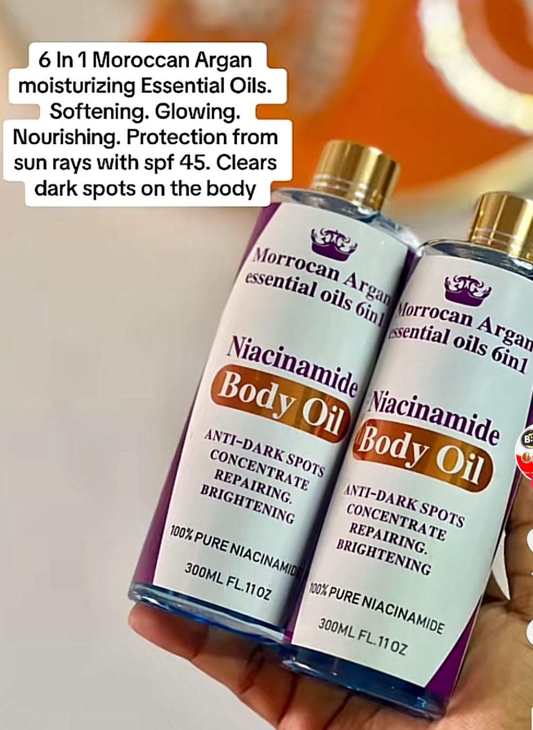 MORROCIAN ARGAN 6 IN 1 BODY OIL ( DARK Spot Corrector  1 Bottle