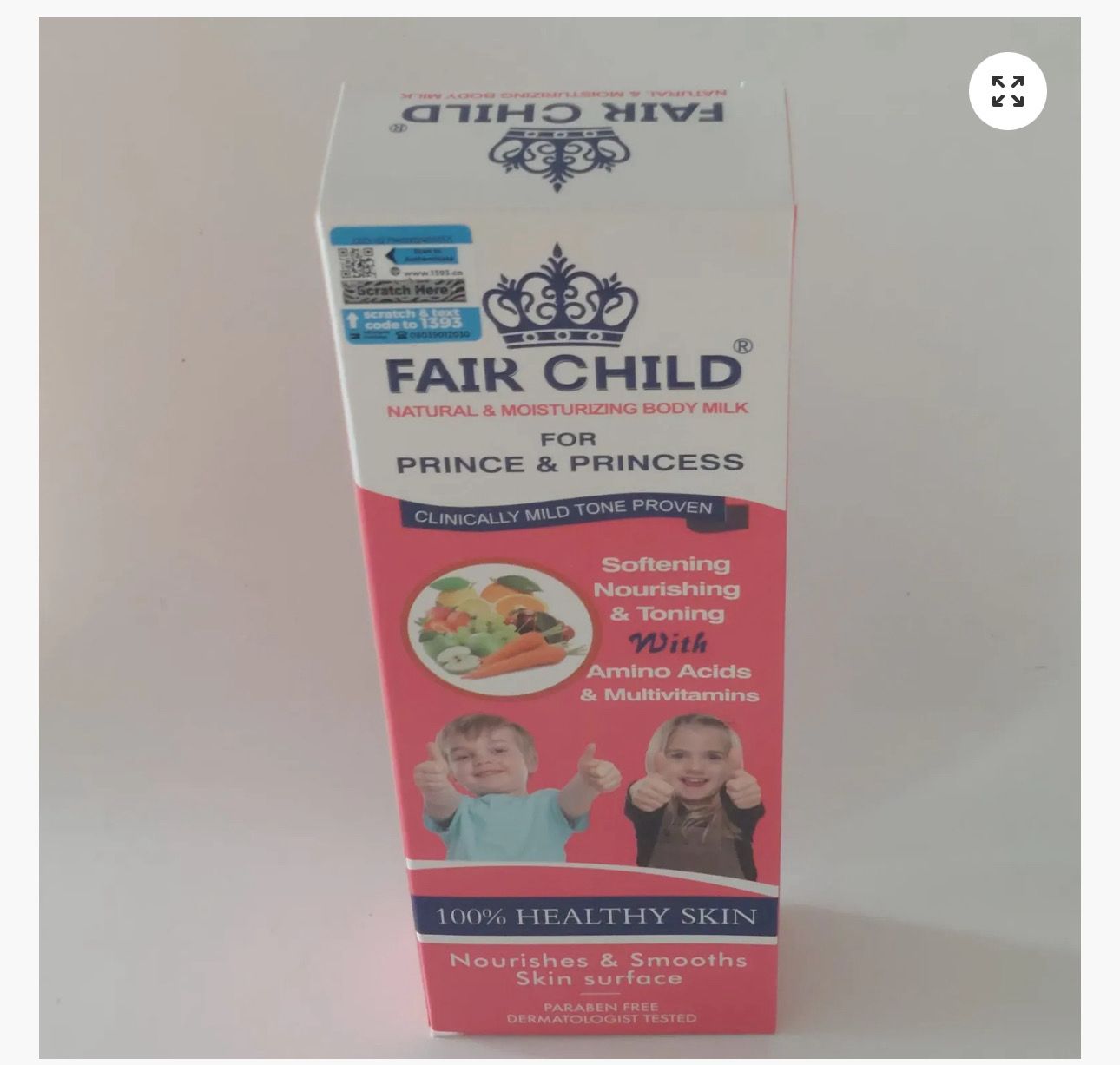 Fair Child Natural &amp; Moisturizing Body Milk with Amino Acids &amp; Multivitamins – 400ml