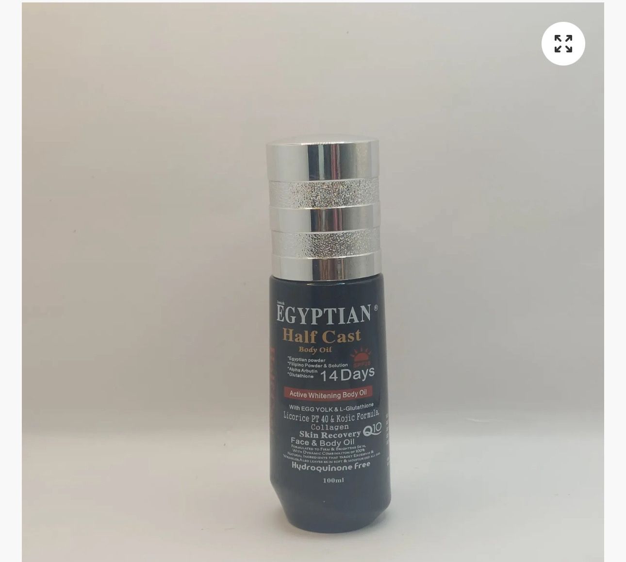 EGYPTIAN HALFCAST WHITENING BODY OIL 100ml