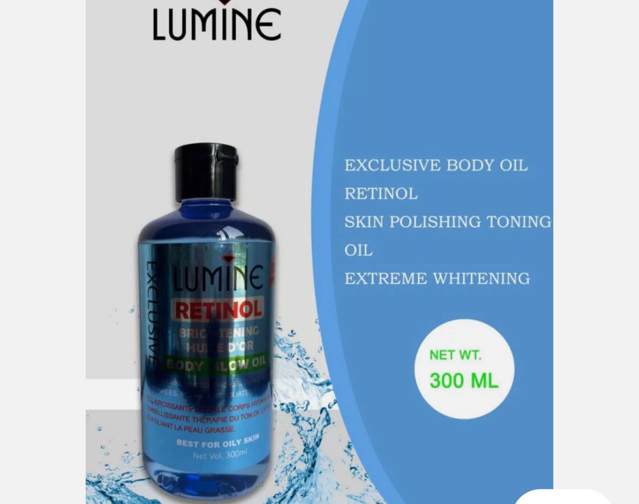 Lumine Exclusive Retinol Brightening GLOWING Oil
