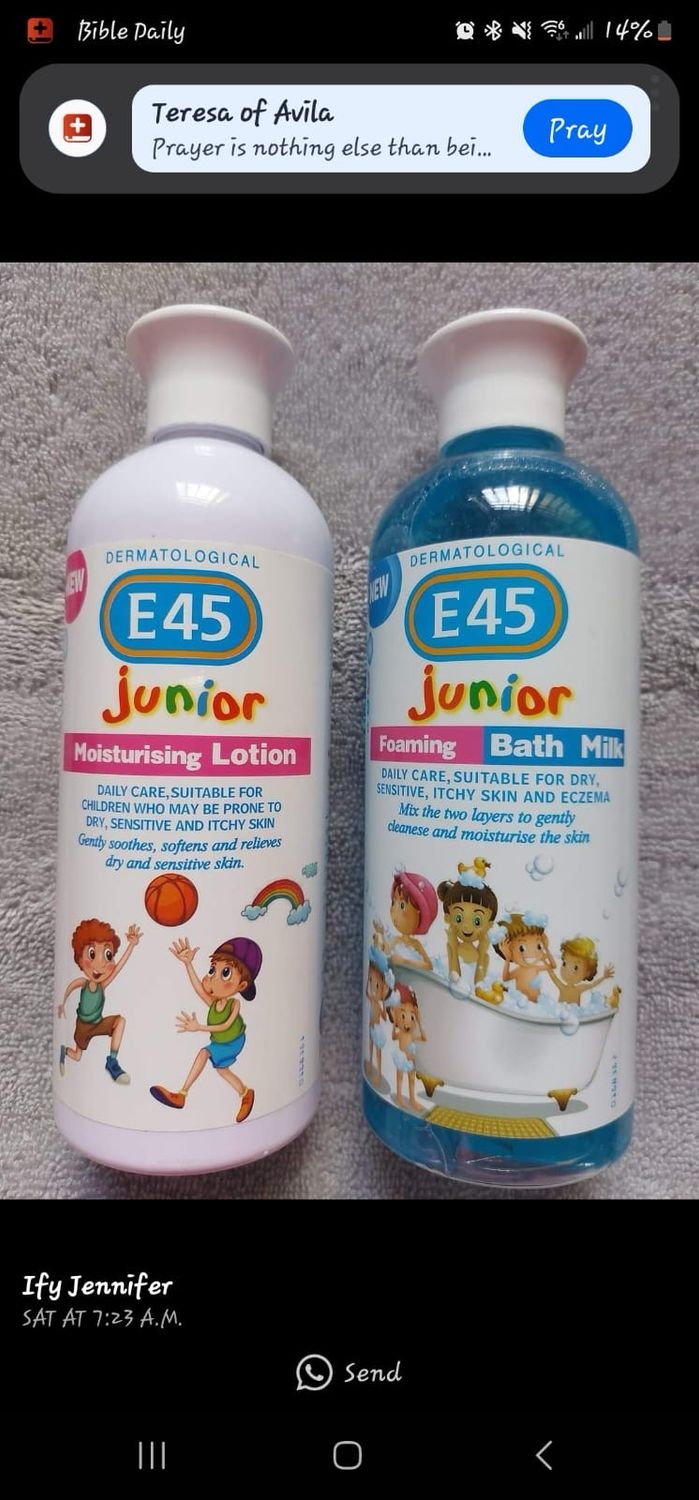 E45 Junior moisturising Lotion And Soap