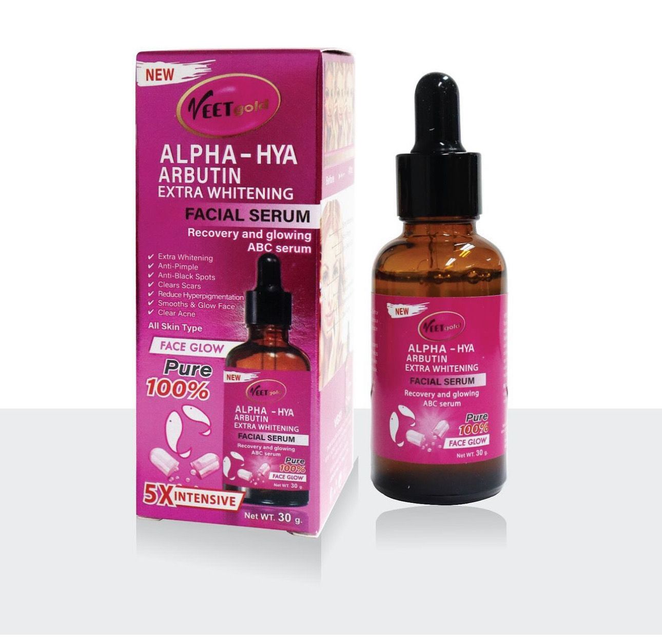 VEETGOLD ALPHA-HYA RECOVERY AND GLOWING FACE SERUM