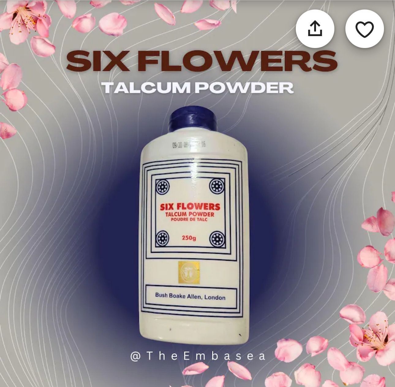 Six Flowers - Talcum Powder