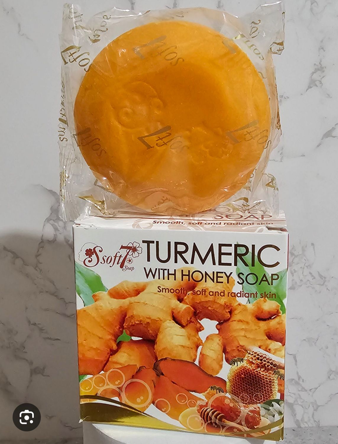 SOFT 7 TUMERIC With HONEY SOAP {2 Pcs}