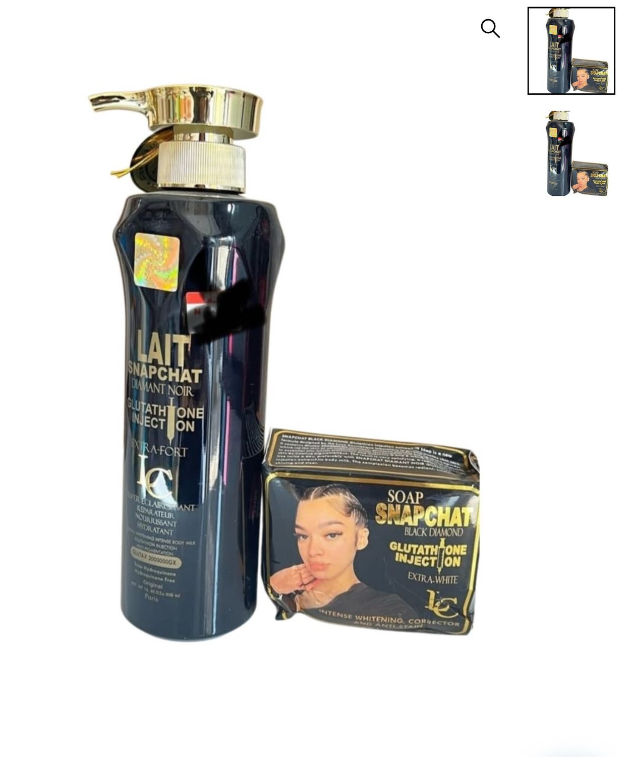 Le Lait Snapchat Diamant Lotion and face Cream