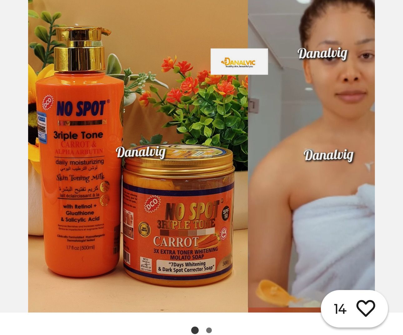 No Spot Lotion, And Molato Soap 2 In 1 Set