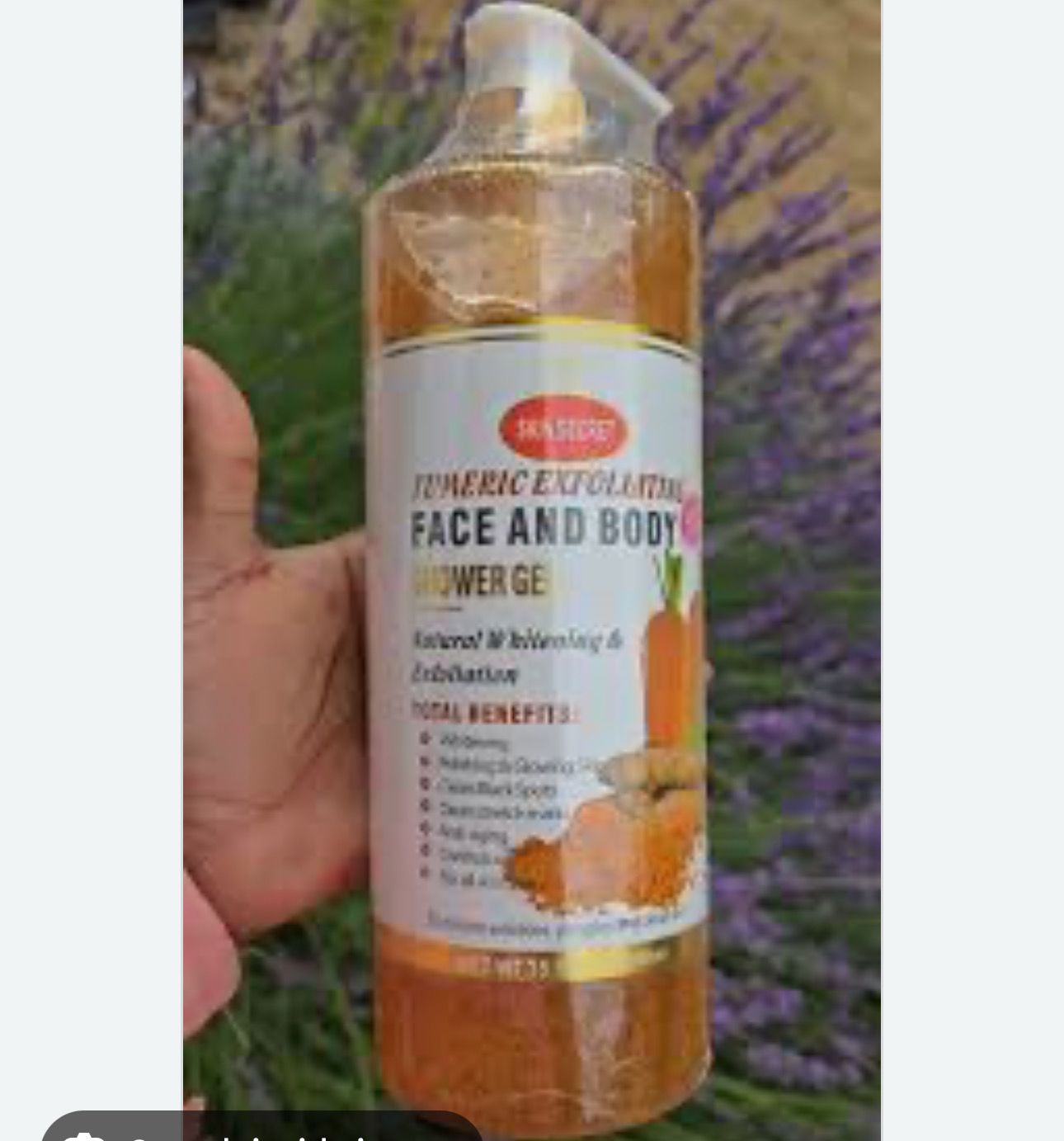 Skin Secret Tumeric Exforlating Face And Body Wash