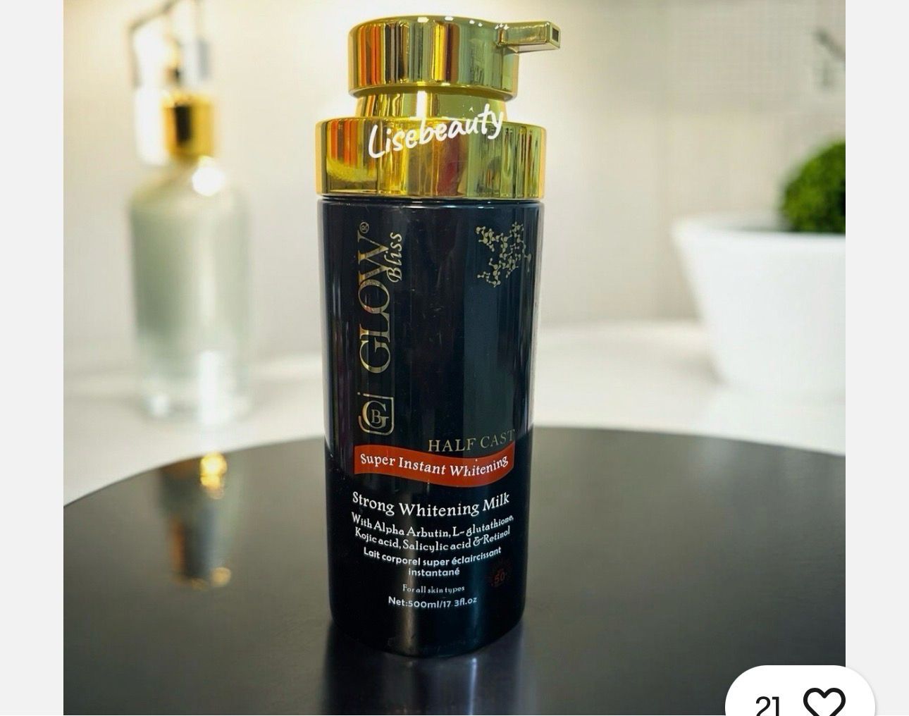 Glow Bliss Super Whitening Body Milk Half C Lotion, Black X1 500ml 👌Ships fast!