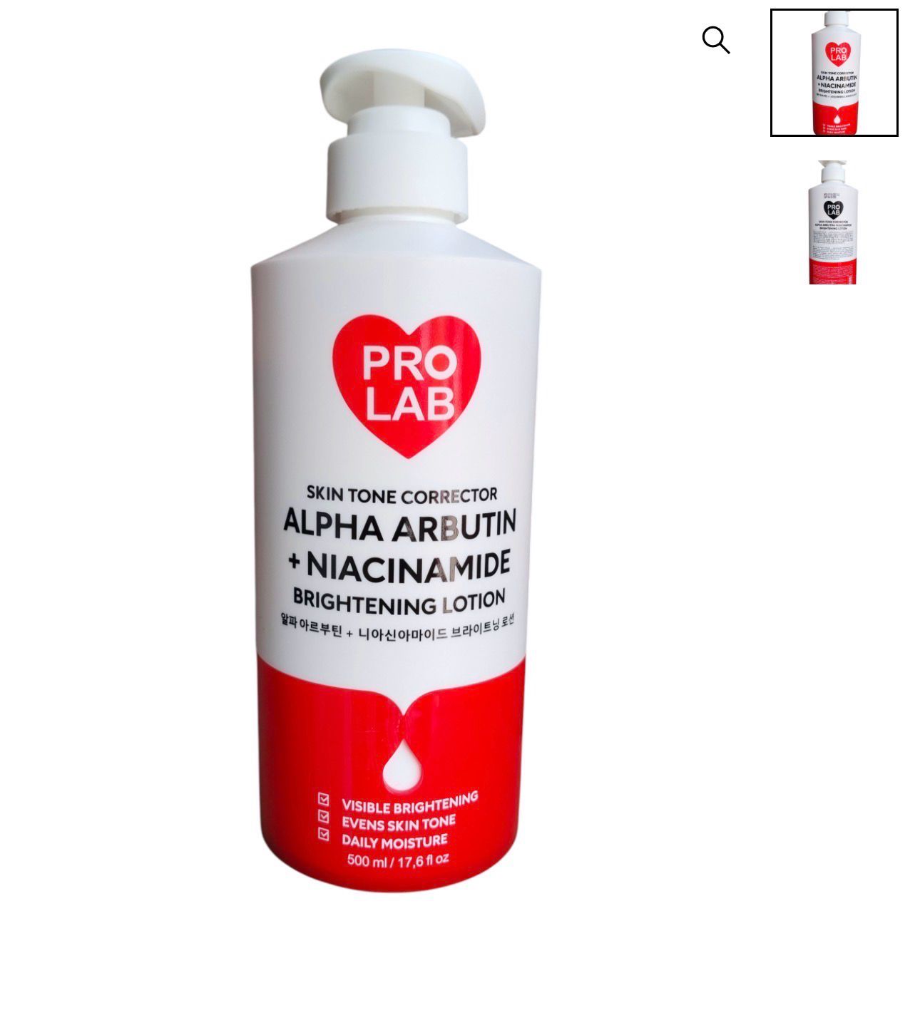 PRO LAB Alpha Arbutin + Niacinamide Skin Tone Corrector Body Lotion 500ml