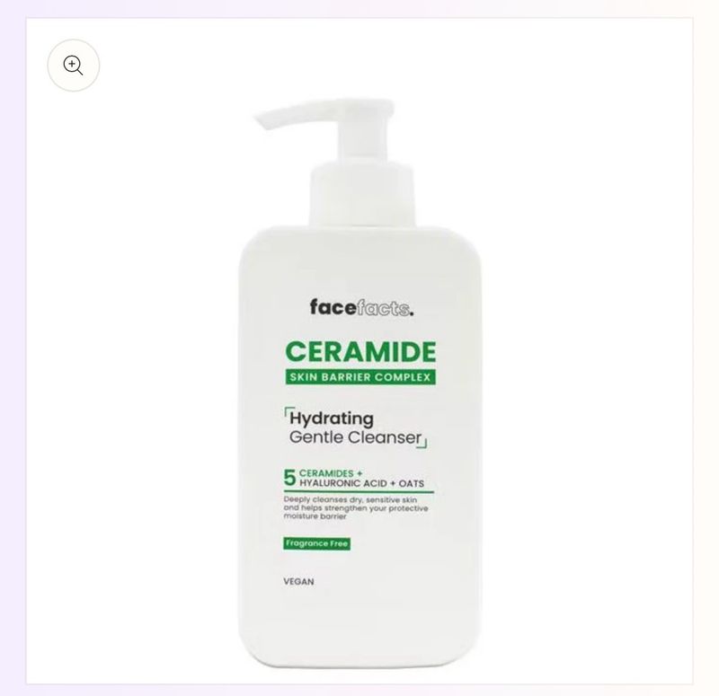 FACE FACTS CERAMIDE HYDRATING GENTLE FACE CLEANSER – 200ML